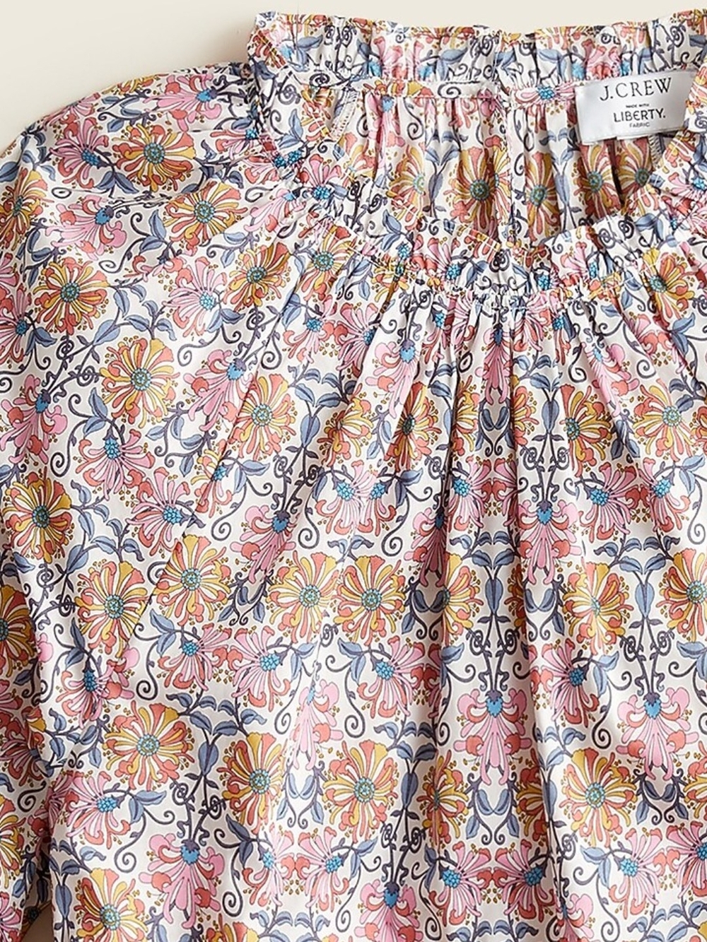 J. Crew Liberty Honeysuckle Floral Blouse XS